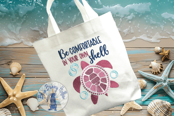 Be Comfortable in Your Own Shell Embroidery Review