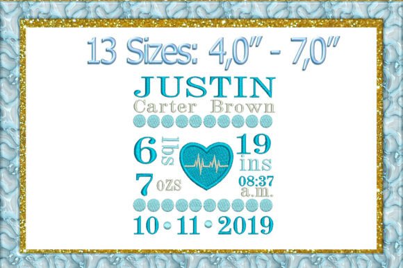 Birth Announcement Template Embroidery Review