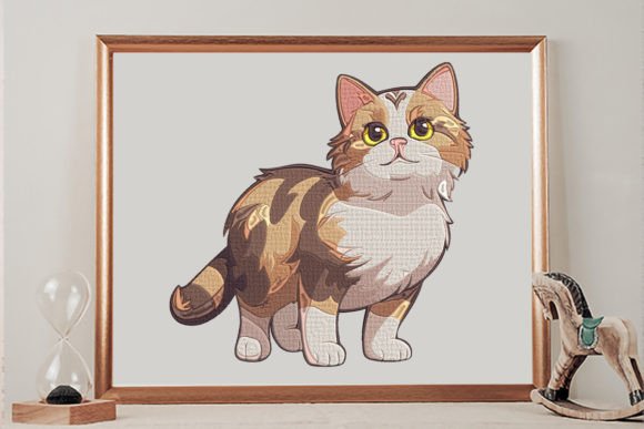 British Long-haired Cat Embroidery Review