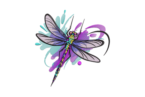 Colorful Dragonfly Embroidery Review