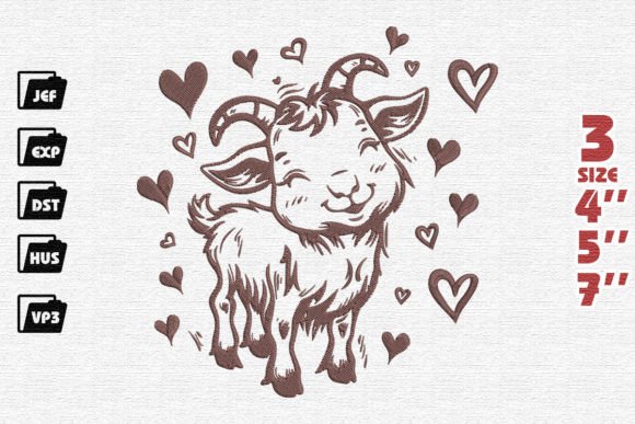 Cute Chibi Goat Embroidery Review