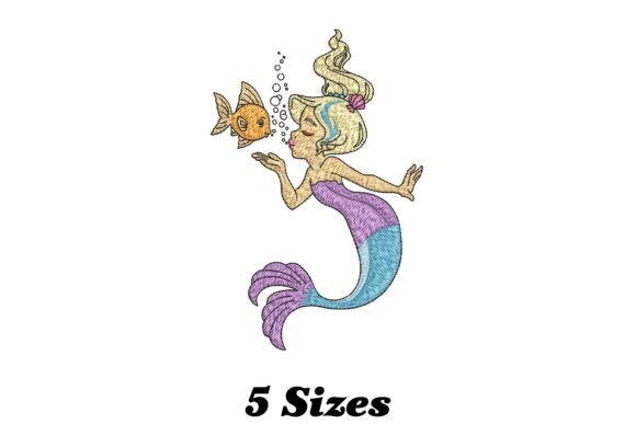 Cute Mermaid Embroidery Design Review