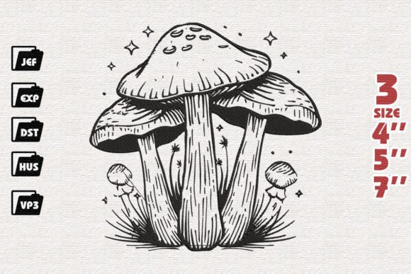 Cute Mushroom Embroidery Design Review