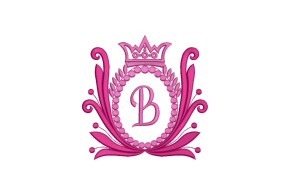 Elegant Crown Embroidery Design Letter B Review