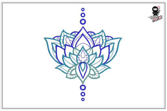 Lotus Flower - Celestial Embroidery