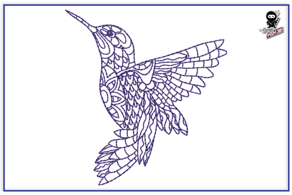 Mandala Bird Embroidery for Sweatshirts