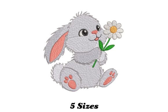 Rabbit with Daisy Flower Embroidery Review