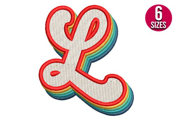 Retro Alphabet Letter L Embroidery Review