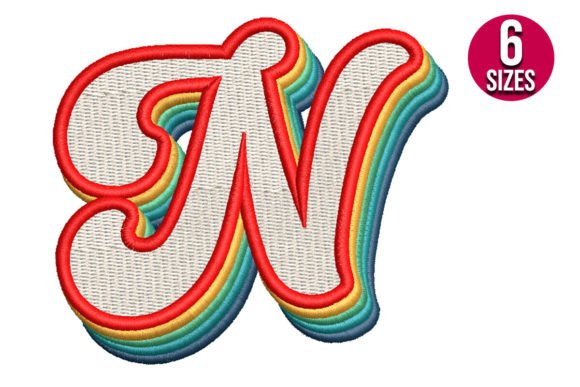 Retro Alphabet Letter N Embroidery Review