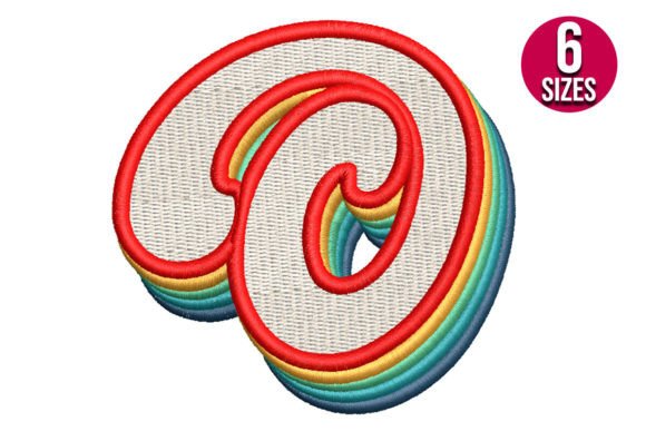 Retro Alphabet Letter O Embroidery Review