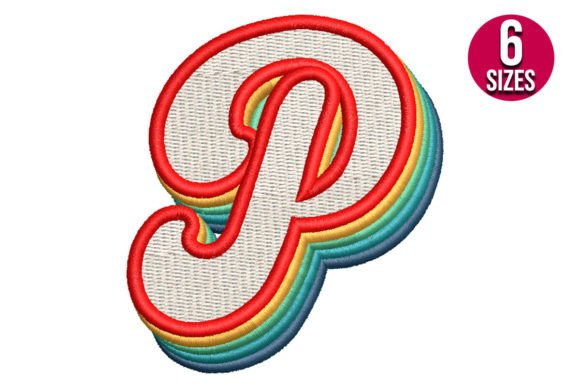 Retro Alphabet Letter P Embroidery Review