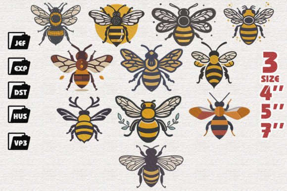 Set of 11 Cartoon Bees Review