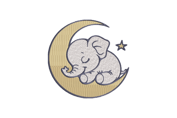 Sleeping Baby Elephant Embroidery Review
