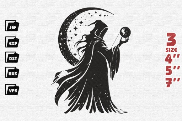 Witch Silhouette Embroidery Design Review